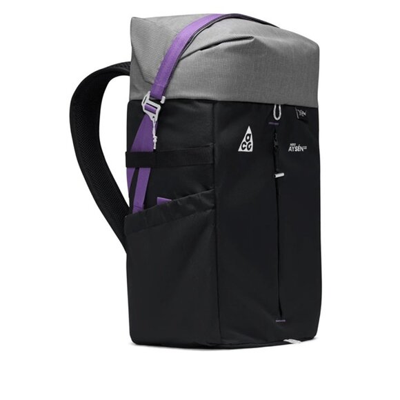 Nike ACG Aysen Hiking Trail 32 Liter Backpack Adult Black Purple Grey DV4054-010 - Picture 5 of 7